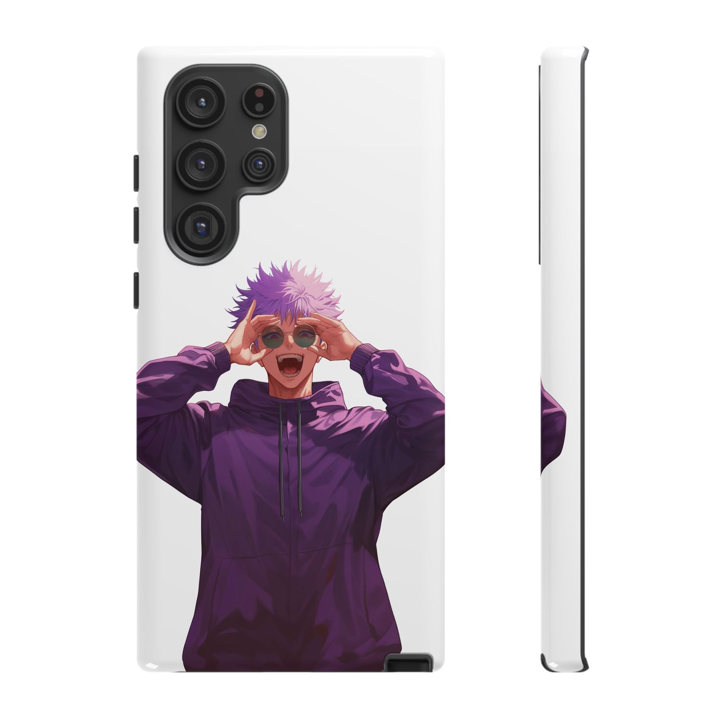 White - Purple Anime Case