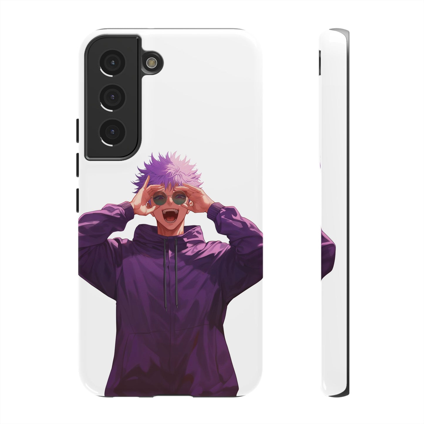 White - Purple Anime Case